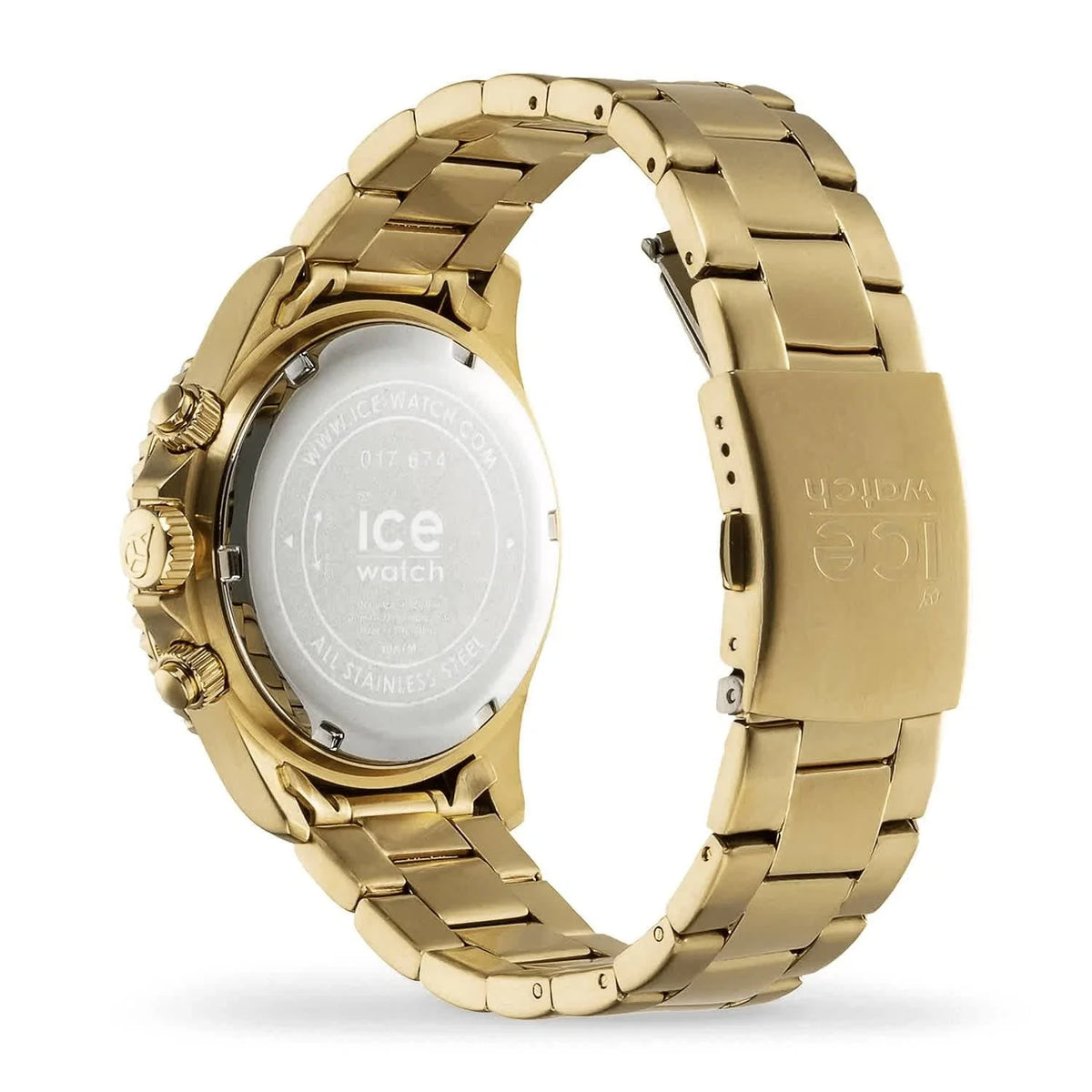 Ice-Watch ICE Steel Chronograph Blue Dial Gold-Tone Men's Watch 017674
