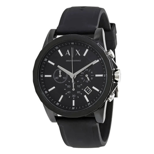 Armani Exchange Active Chronograph Black Rubber Men's Watch AX1326