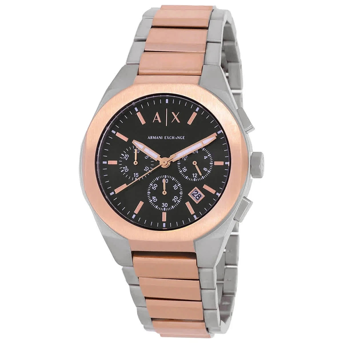 Armani Exchange Rafael Chronograph Quarzuhr mit schwarzem Zifferblatt für Herren AX4181