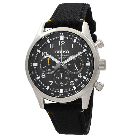 Seiko Sport Chronograph Quartz Black Dial Men's Watch SSB449P1