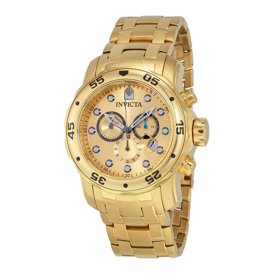 Invicta Pro Diver 0074 Men's Scuba Chronograph Gold-Tone Watch