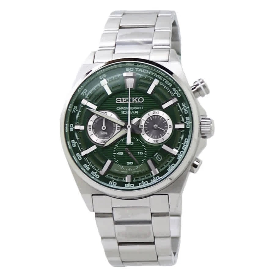 Seiko Quartz Green Dial Men's Timepiece - SSB405P1