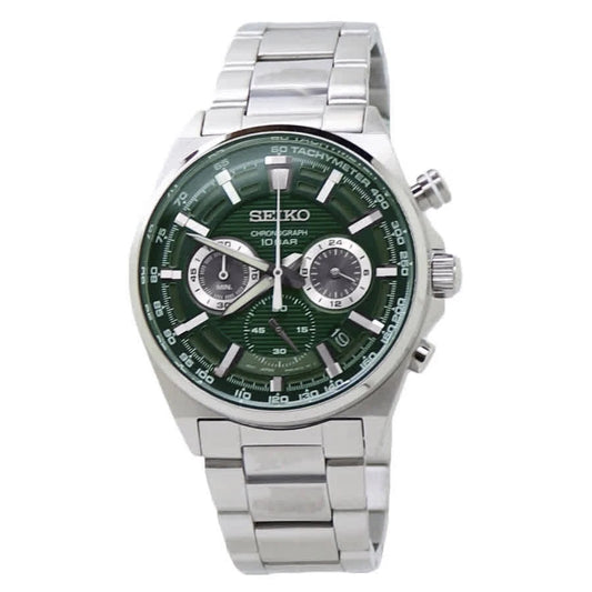 Seiko Quartz Green Dial Men's Timepiece - SSB405P1