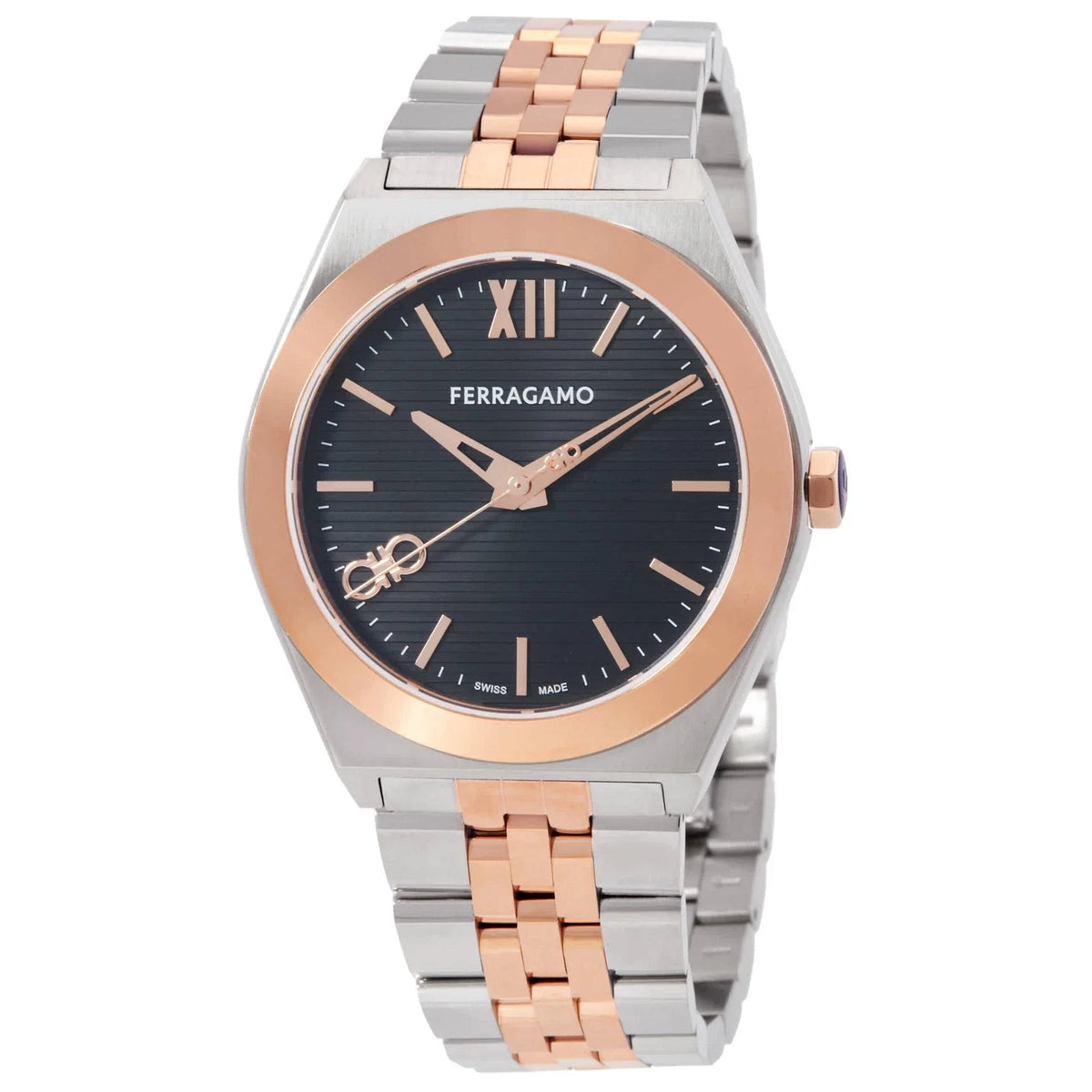 Ferragamo Vega Quartz Black Dial Men's Watch SFKI00624