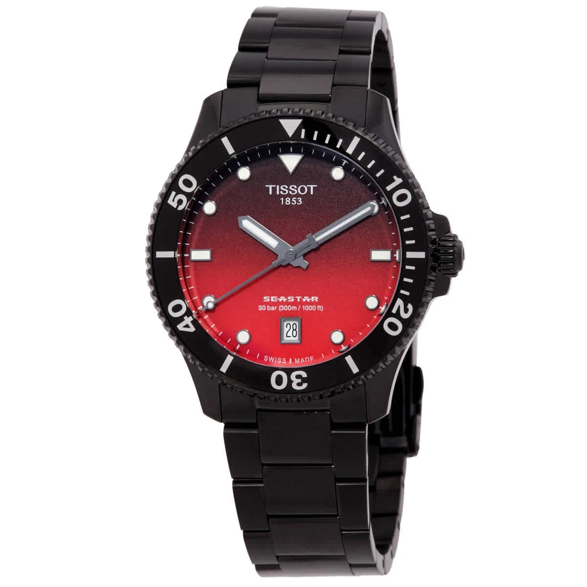 Tissot Seastar 1000 T1204103342100 Quartz Black Dial Men's Timepiece