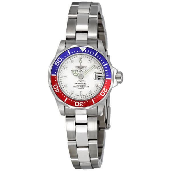 Invicta Pro Diver White Dial Pepsi Bezel Ladies Watch 8940