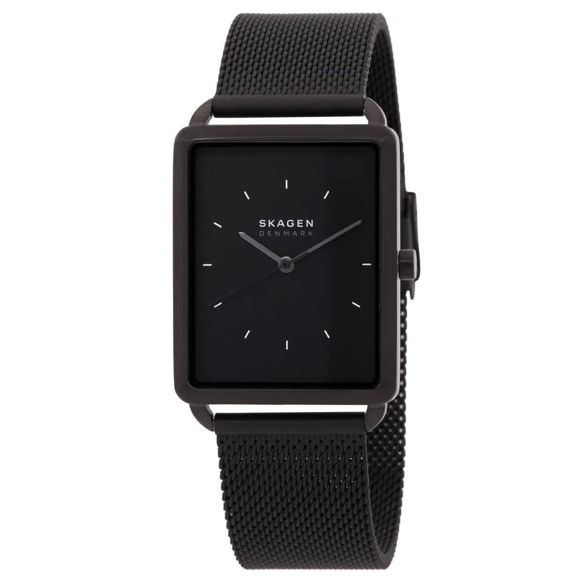 Skagen Hagen Herrenuhr mit Quarzwerk und schwarzem Zifferblatt SKW6928