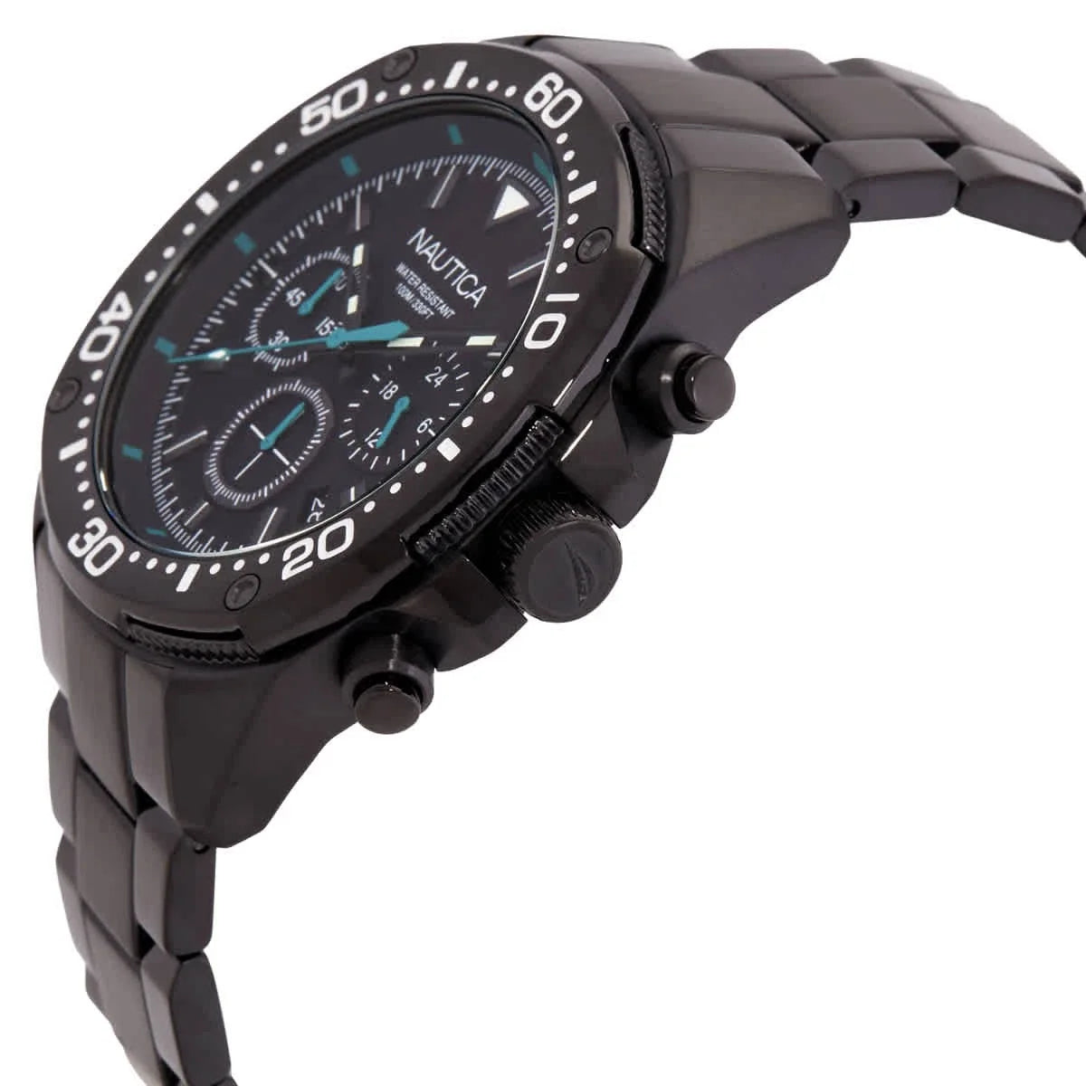 Nautica NCT Blue Sail Chronograph Black Dial Men's Watch NAPBSF408