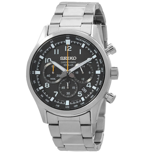 Seiko Sport Chronograph Quartz Black Dial Men's Watch SSB447P1
