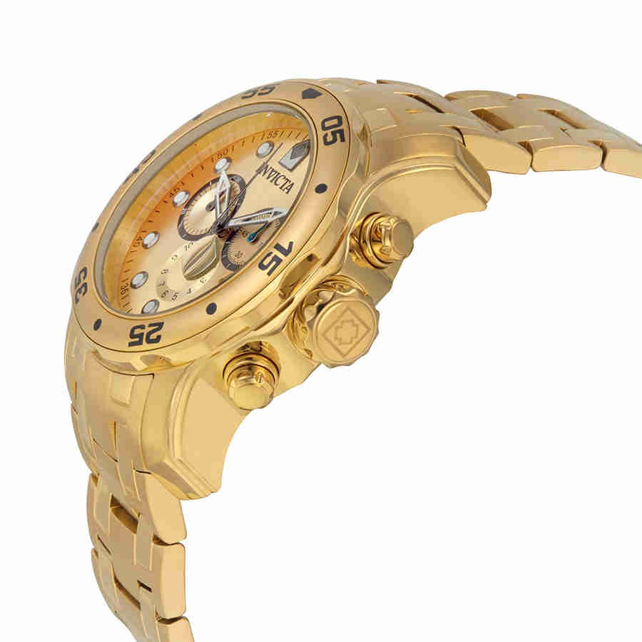 Invicta Pro Diver 0074 Men's Scuba Chronograph Gold-Tone Watch