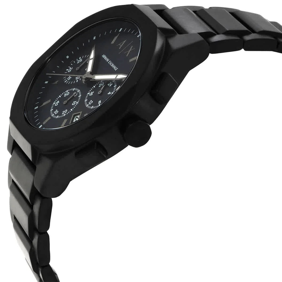 Armani Exchange Rafael Black Chronograph Stainless Steel Men's Watch AX4183