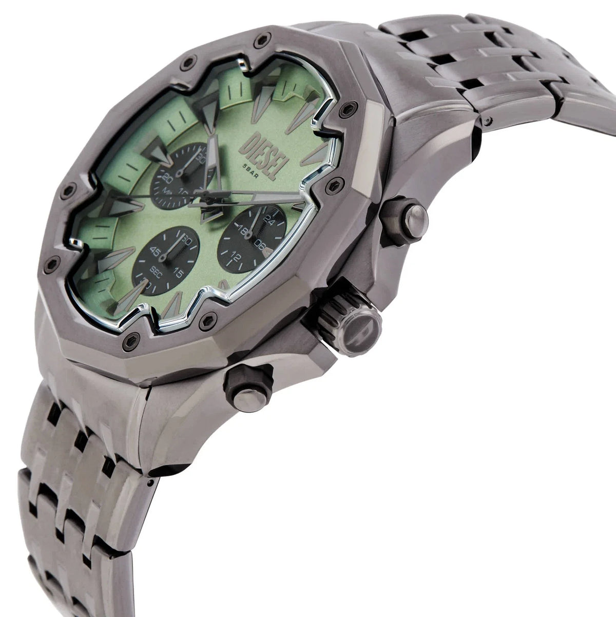 Diesel Stinger Chronograph Quartz Green Dial Men's Watch DZ4711