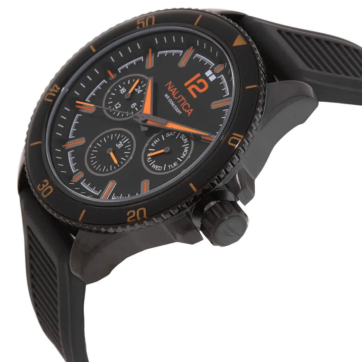 Nautica Nct Windros Multifunction Quartz Black Dial Men's Watch NAPWRS402