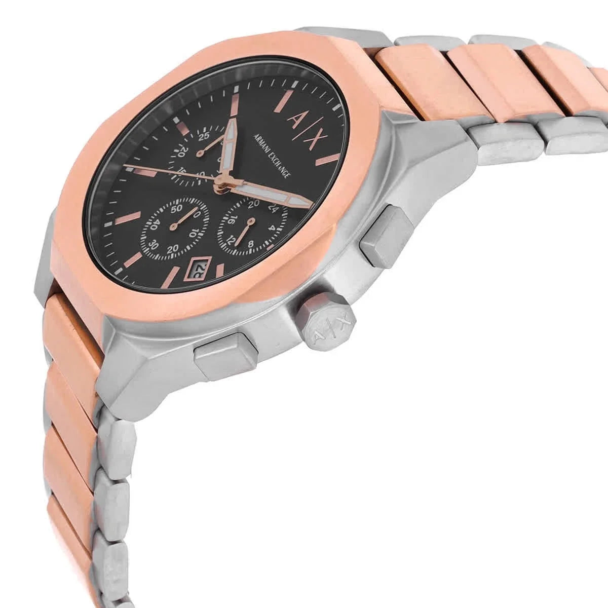 Armani Exchange Rafael Chronograph Quarzuhr mit schwarzem Zifferblatt für Herren AX4181