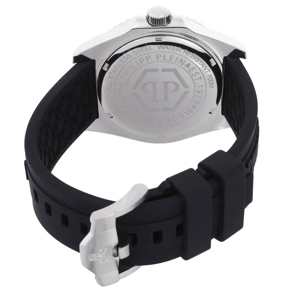 Philipp Plein The Skull Diver Quartz Black Dial Men's Watch PWOAA0122