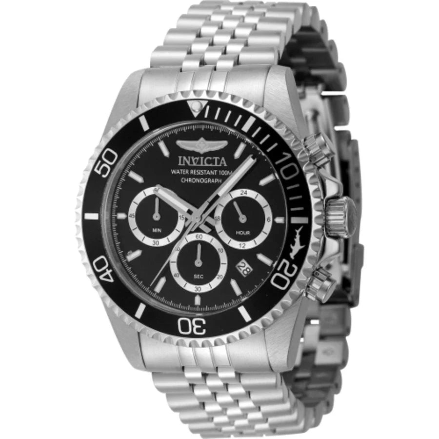 Invicta Pro Diver Chronograph GMT Quarz Herrenuhr mit schwarzem Zifferblatt 48381