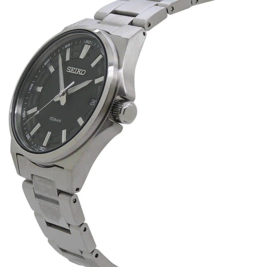 Seiko Quartz Green Dial Stainless Steel Men's Watch SUR503P1