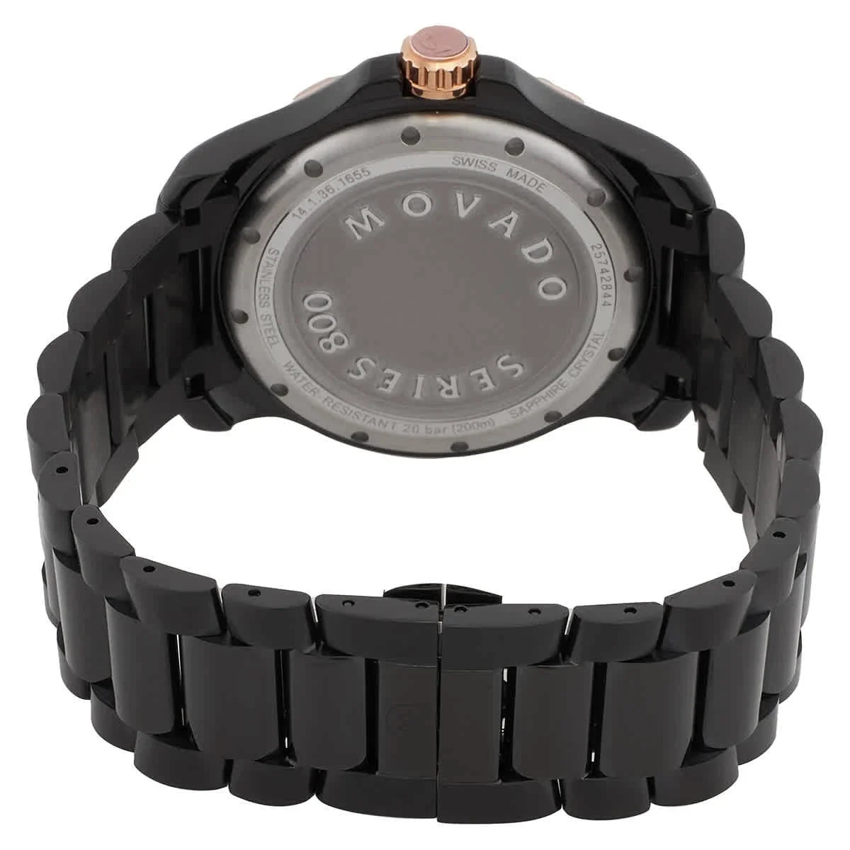 Movado Series 800 Quartz Black Dial Men's Watch 2600162