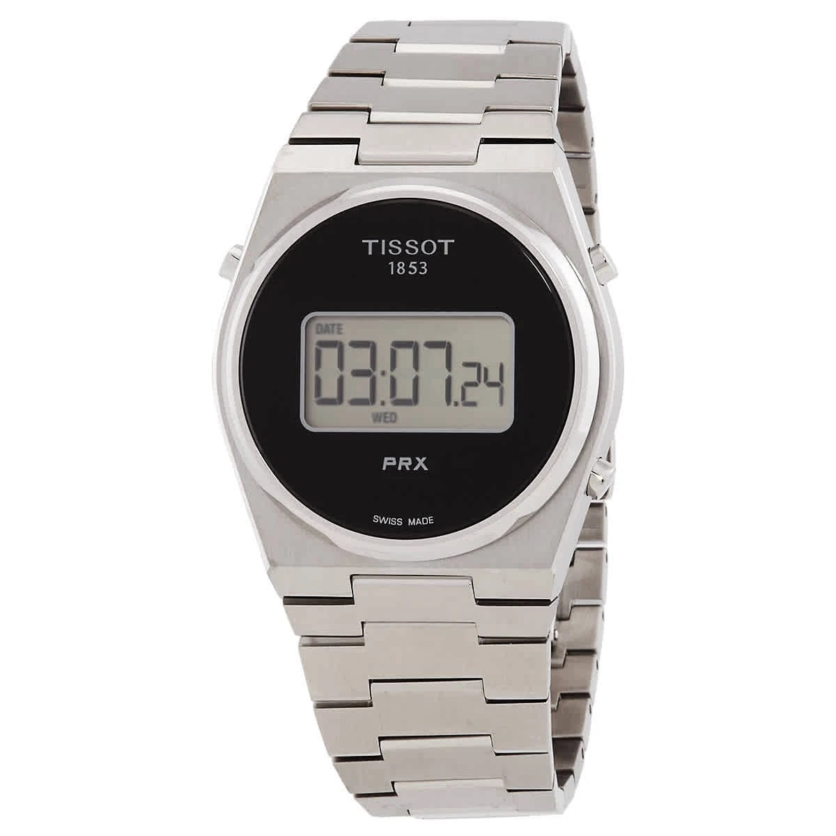 Tissot PRX Digital Men's Black Dial Stainless Steel Watch T1374631105000