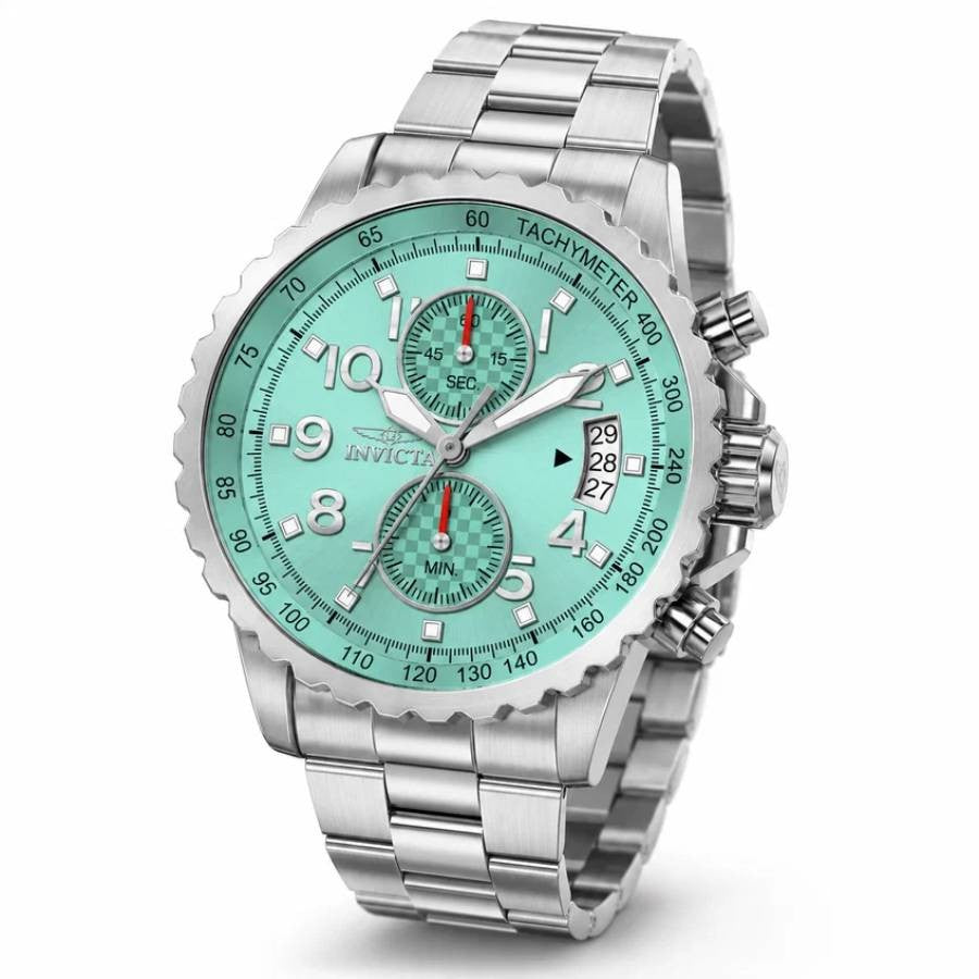 Invicta Specialty Chronograph Quartz Light Green Dial Men's Watch 69790