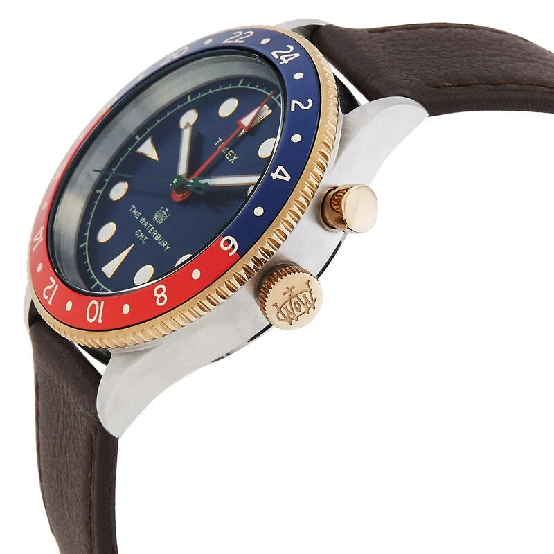 Timex Waterbury GMT Quartz Blue Dial Men's Watch