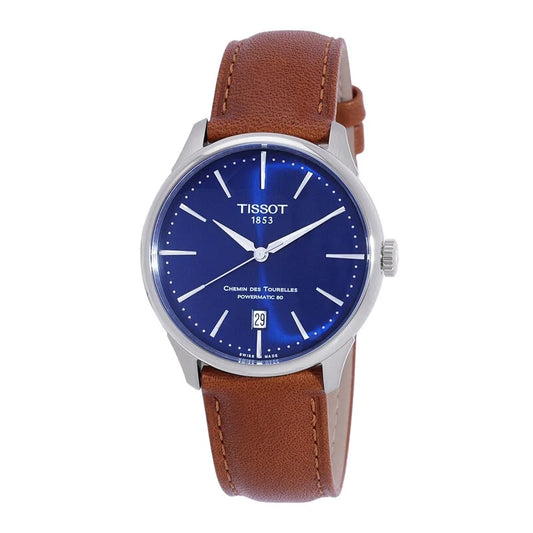 Tissot Chemin des Tourelles Automatic Blue Dial Men's Watch 39mm