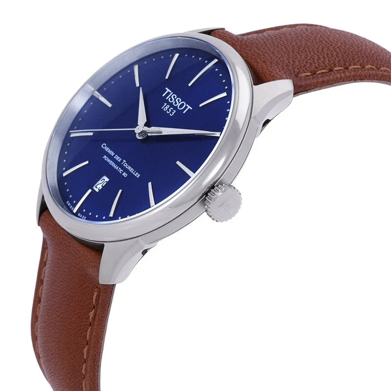 Tissot Chemin des Tourelles Automatic Blue Dial Men's Watch 39mm