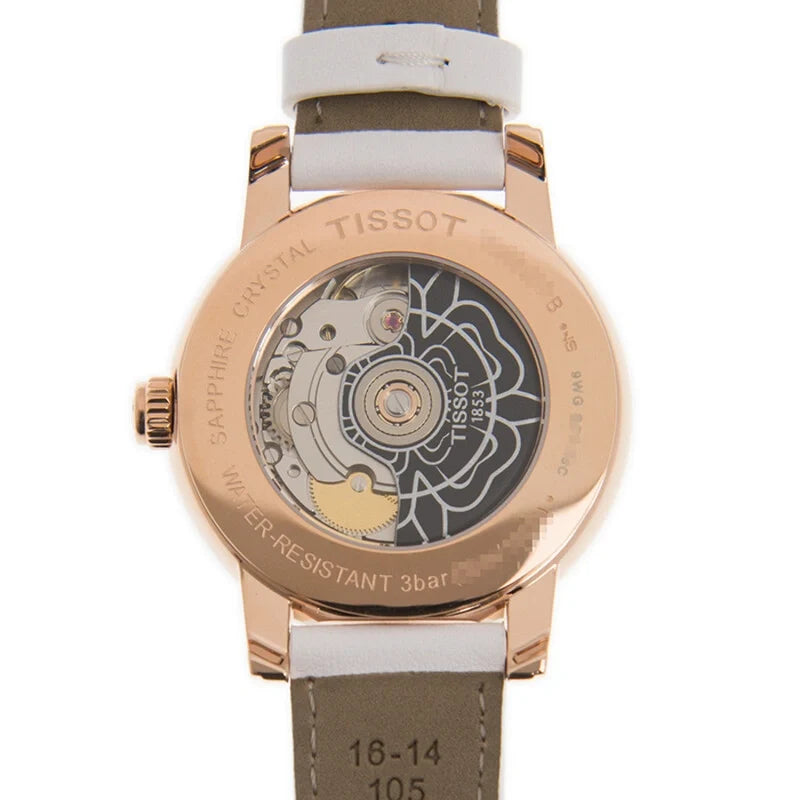 Tissot Lady Heart Automatic 35mm White Dial Ladies Watch