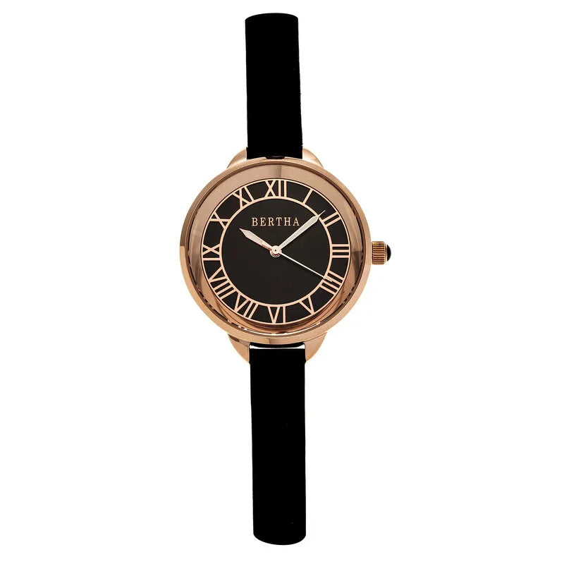 Bertha Madison Black Dial Ladies Watch BR6707