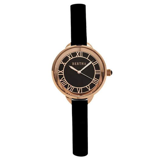 Bertha Madison Black Dial Ladies Watch BR6707