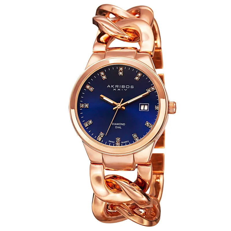 Rose Gold-tone Base metal Ladies Watch AK759RGBU