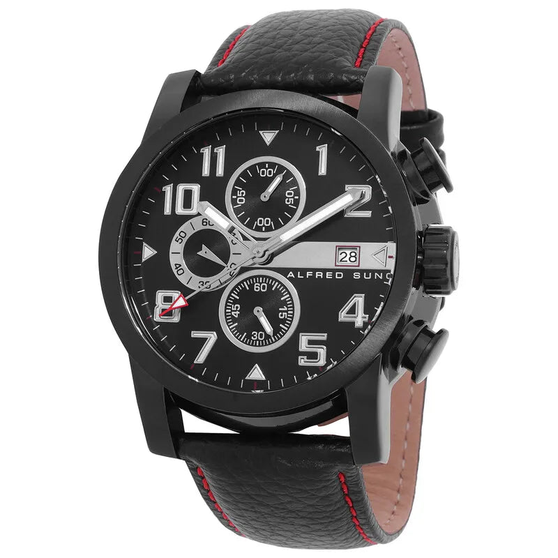 Velox Chronograph Quartz Black Dial Men's Watch AS1601BL-1A
