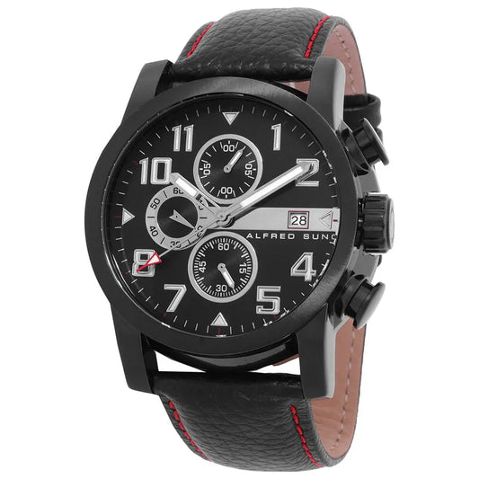 Velox Chronograph Quartz Black Dial Men's Watch AS1601BL-1A