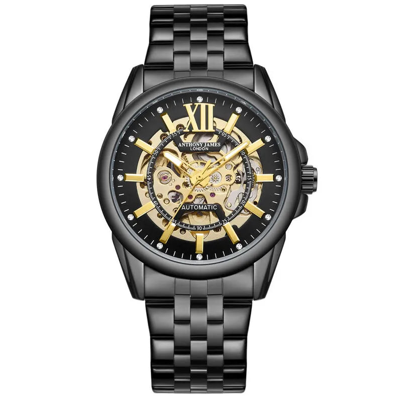 Anthony James Mystique Automatic Gold-Tone Dial Men's Watch AJ013N2