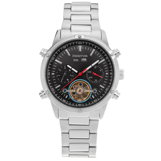 Heritor Wilhelm Black Dial Men's Watch HERHS2102